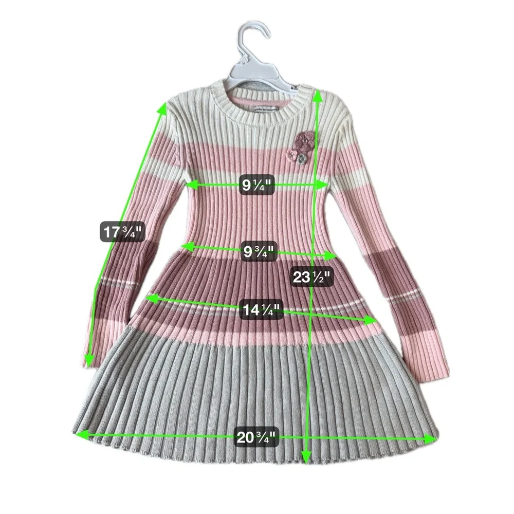 cupcakes & cashmere Multicolor‎ Ribbed Sweater Dress size 5/6